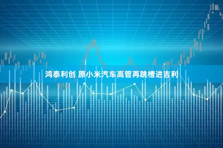 鸿泰利创 原小米汽车高管再跳槽进吉利