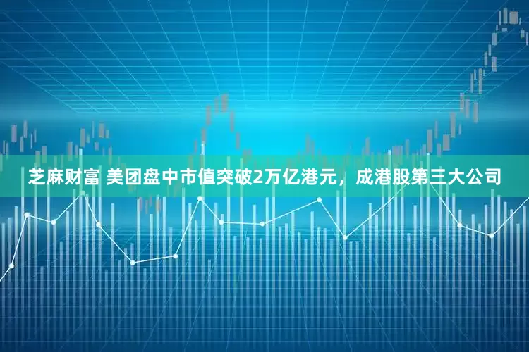 芝麻财富 美团盘中市值突破2万亿港元，成港股第三大公司