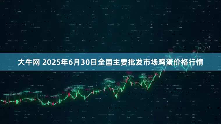 大牛网 2025年6月30日全国主要批发市场鸡蛋价格行情