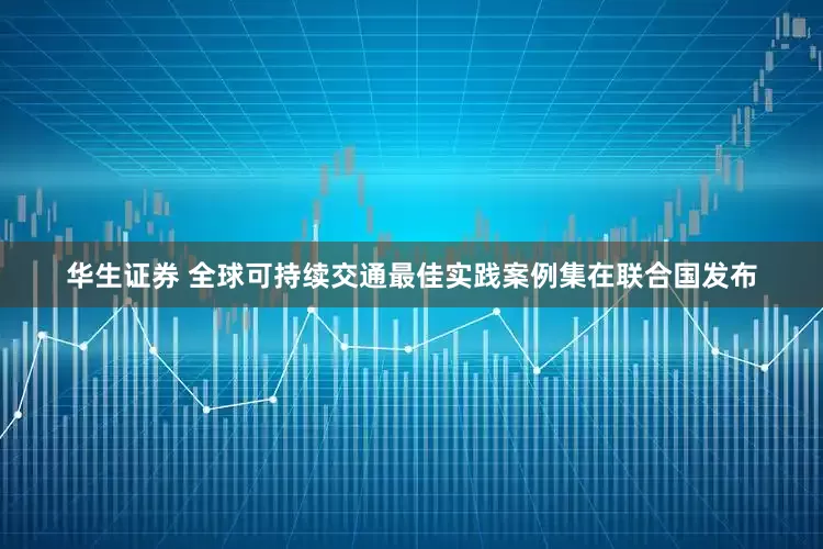 华生证券 全球可持续交通最佳实践案例集在联合国发布