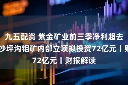 九五配资 紫金矿业前三季净利超去年全年 沙坪沟钼矿内部立项拟投资72亿元丨财报解读